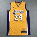 Camiseta Los Angeles Lakers |  Kobe Bryant jersey Amarilla jubilada | Retired Yellow Edition#24