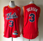 Camiseta Philadelphia 76ers | Allen Iverson jersey Roja | Red Snowy National Edition#3