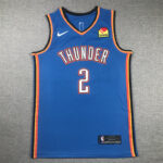 Camiseta Oklahoma City Thunder | Shai Gilgeous-Alexander jersey Azul | 24 session Blue city Edition#2